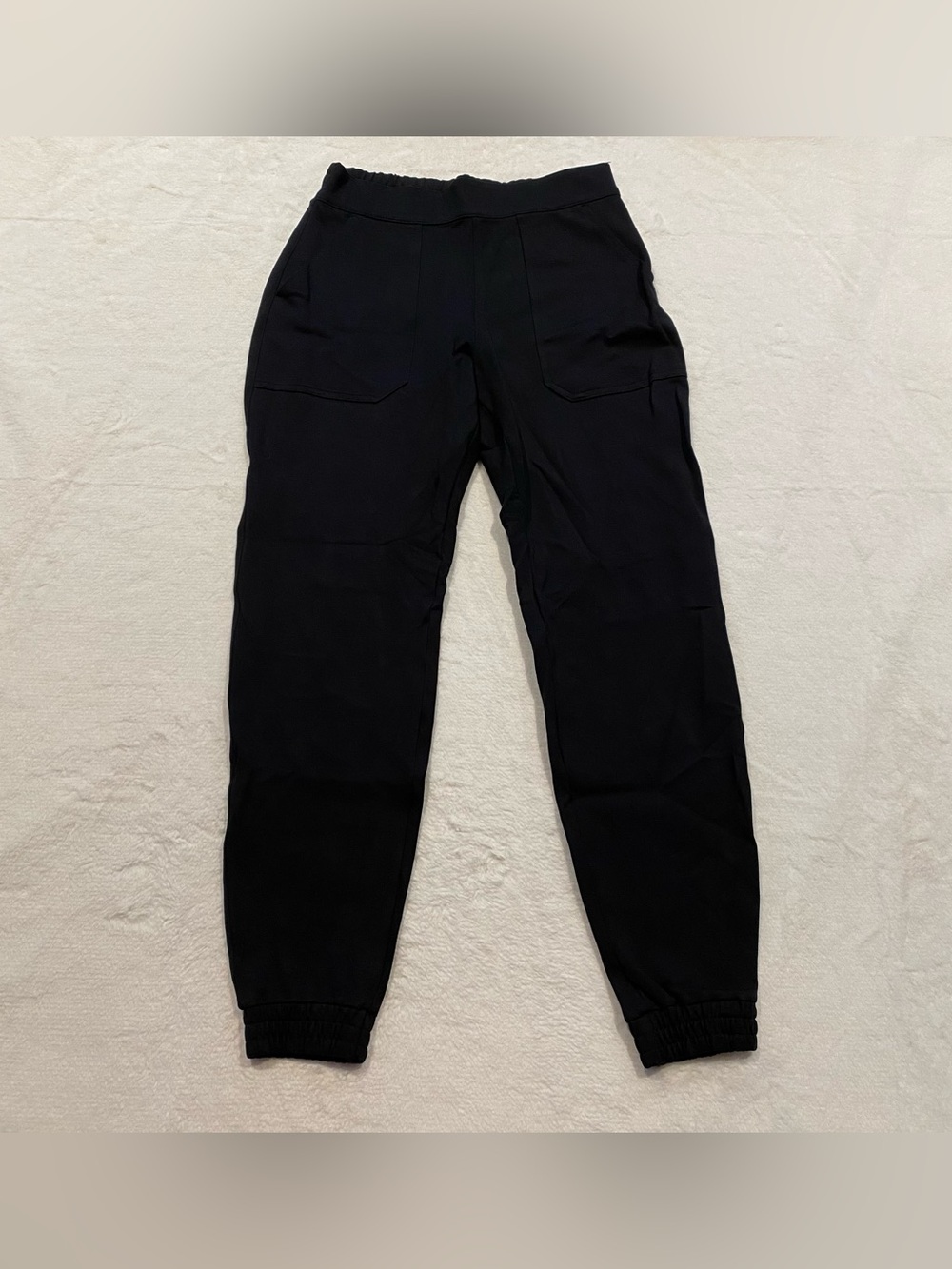 (M) Spanx Perfect Pant Joggers Black Medium Ponte Business Casual Pull-on - Picture 2 of 15